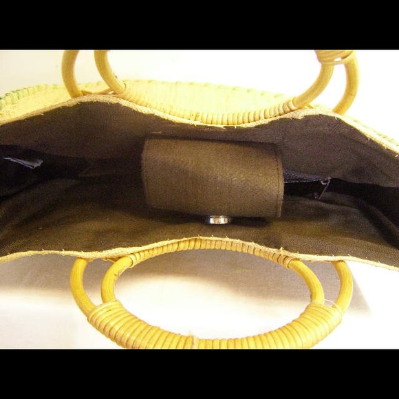 NWT 5 star Large Flamingo straw beach bag tote - Picture 4 of 6